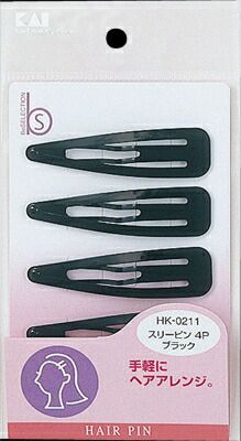 大人気商品  ＨＫ０２１１スリーピン４Ｐ黒 【 貝印 】 【 スタイリング 】ＨＫ０２１１スリーピン４Ｐ黒×360点セット  tt  
