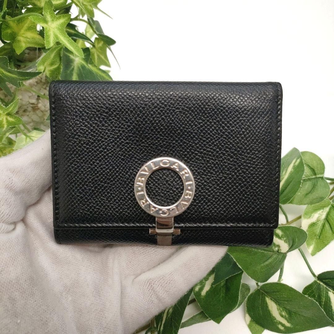 ブルガリ 名刺入れ ビジネスカードホルダー ブラック ビーゼロワン サークルロゴ