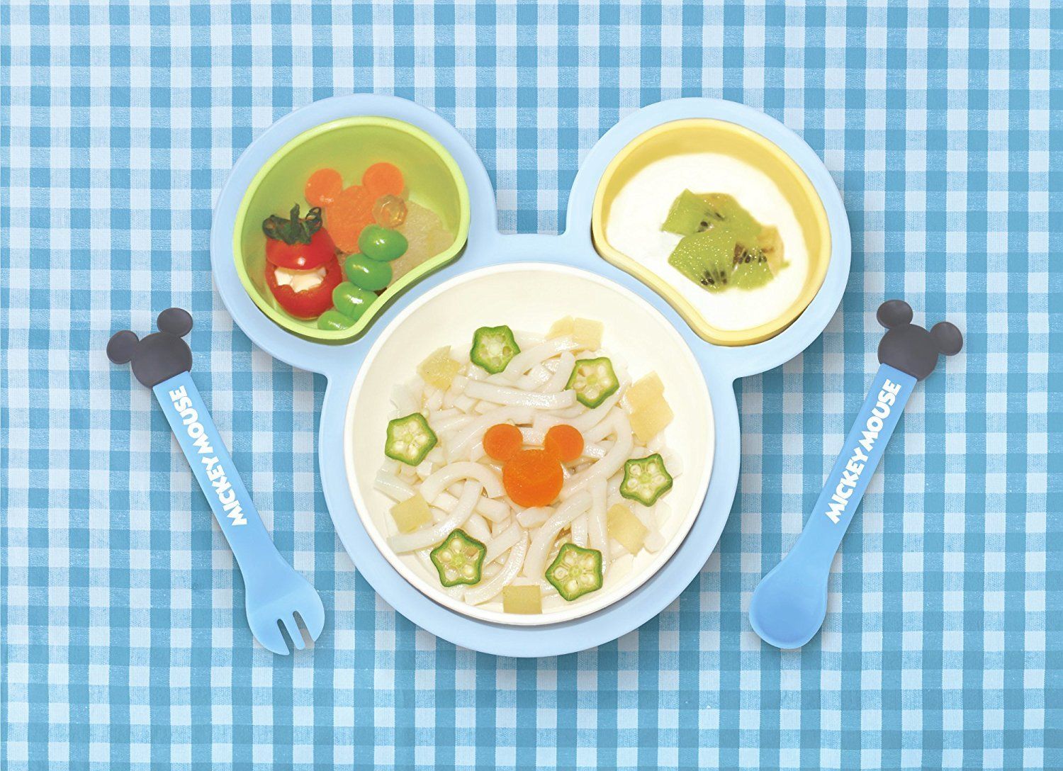 ミッキーマウス 錦化成 ベビー食器セット | 日本製 国産 片手で持てる離乳食パレット ミニーマウス 離乳食 お食い初め 離乳食に 出産祝い DISNEY 日本 ディズニー )