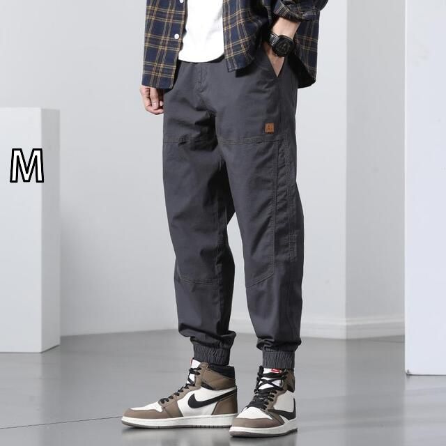 [M]メンズ ファッション 服  オシャレ シンプル 大人 かっこいい 大きいサイズ ストリート 紳士服 夏 カジュアル パンツ 無地 シンプル 細身 着痩せ 韓国 スタイル ワークウェア ズボン スポーツ 九分丈
