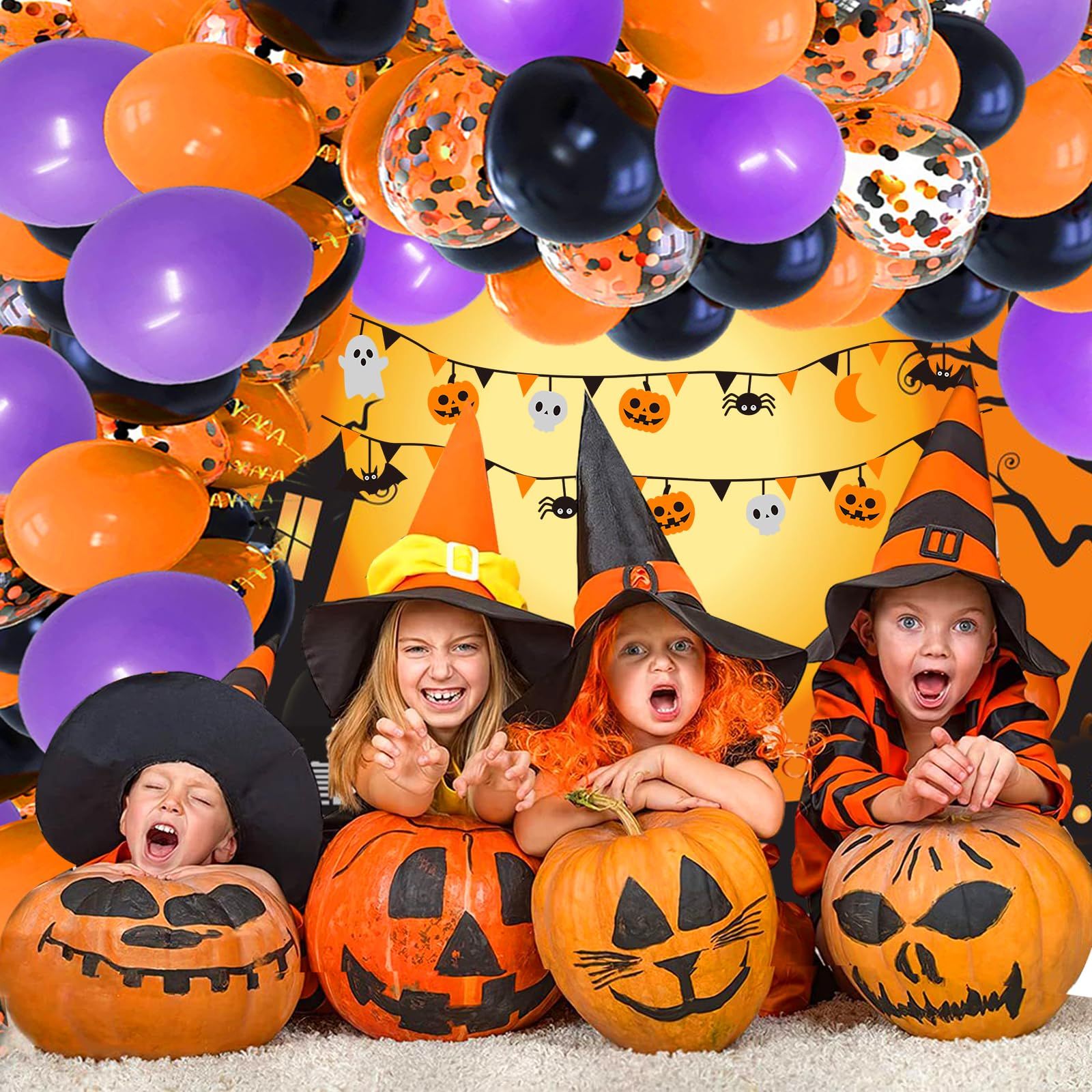 ハロウィン　バルーン　2m40cm 送料込み ☆送料無料☆】バルーン 風船 飾り付け ハロウィンバルーン 75個入 12