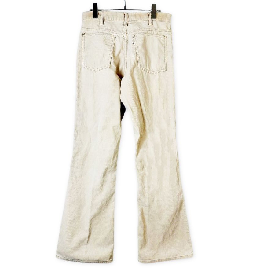 70s80sリーバイスLevi'sコーデュロイフレアパンツブーツカットパンツ白