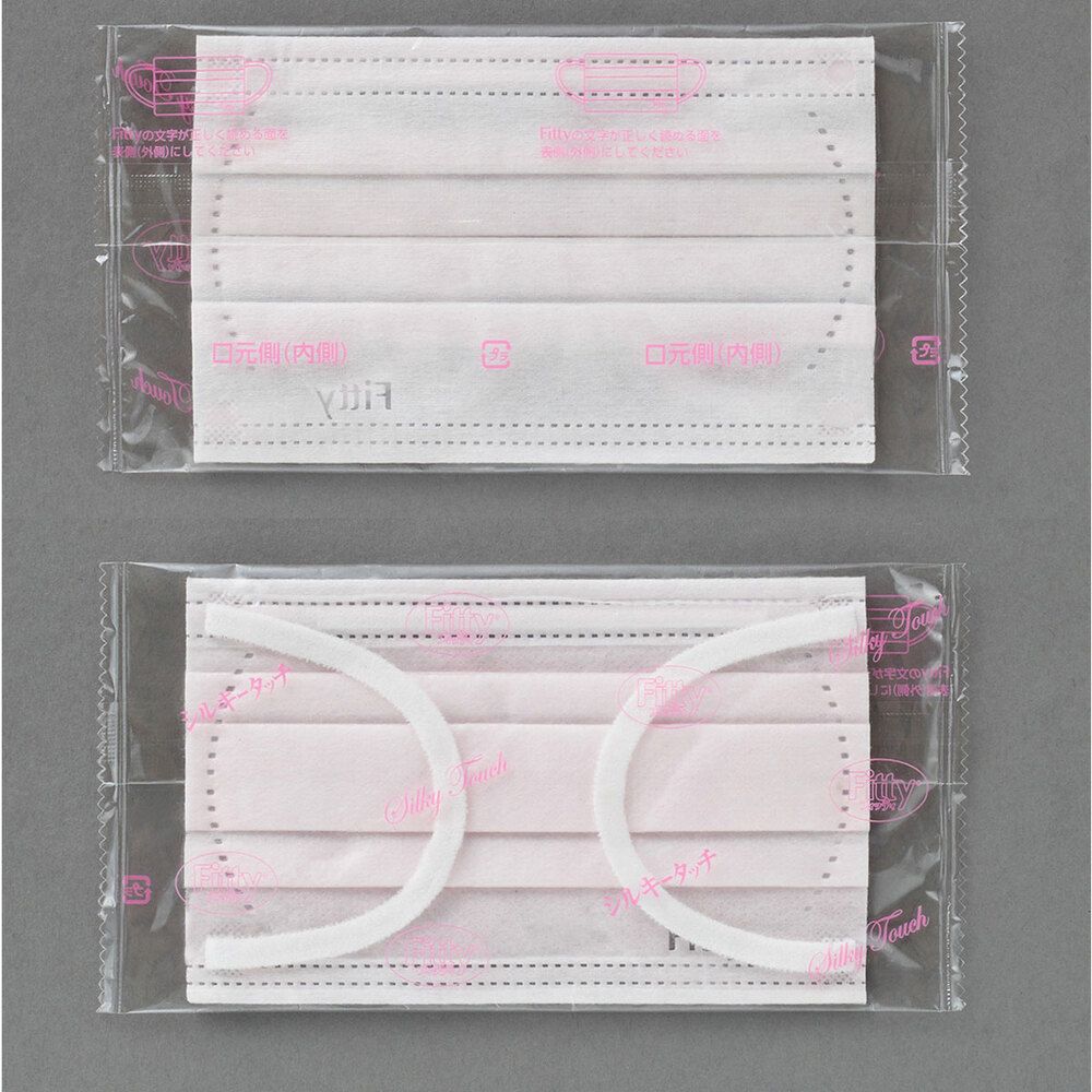 フィッティ シルキータッチ 耳ゴムふわり ピンク やや小さめサイズ 個別包装 ケース付 30枚入 8個セット まとめ売り STEELWINDOWSANDDOORS_COM