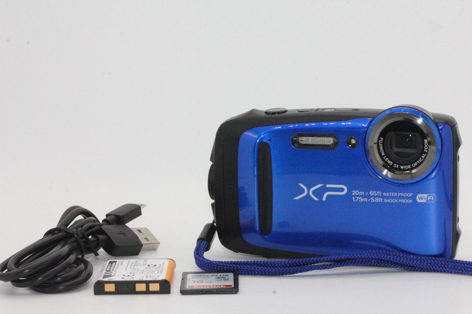 極上品 FUJIFILM デジタルカメラ XP80 ブルー XP80 BL