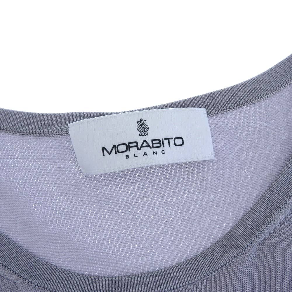 超美品 モラビト 現行タグ 半袖 クルーネック ニット トップス