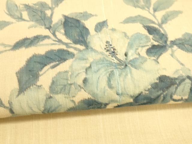 平和屋着物＊夏物　九寸名古屋帯　手描き　成り物　麻　逸品　CAAW6896fb 平和屋着物＊夏物 九寸名古屋帯 手描き 成り物 麻 逸品 CAAW6896fb 平和