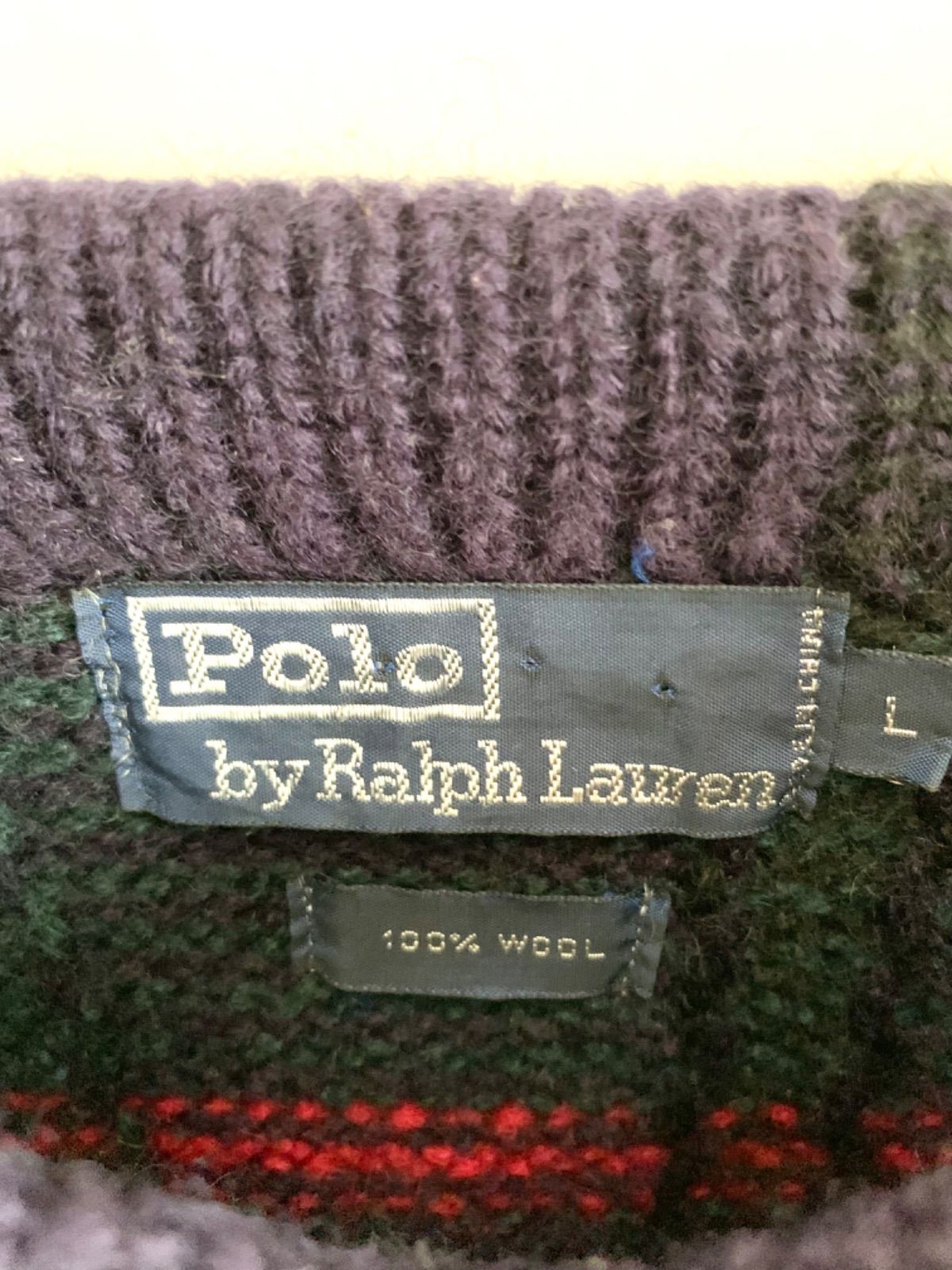 レア❗️90s POLo by Ralph Lauren チェック柄 ニット - 古着屋