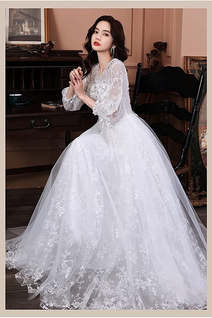 Ominefans 可愛い ウェディングドレス 二次会ドレス 結婚式 プリンセス