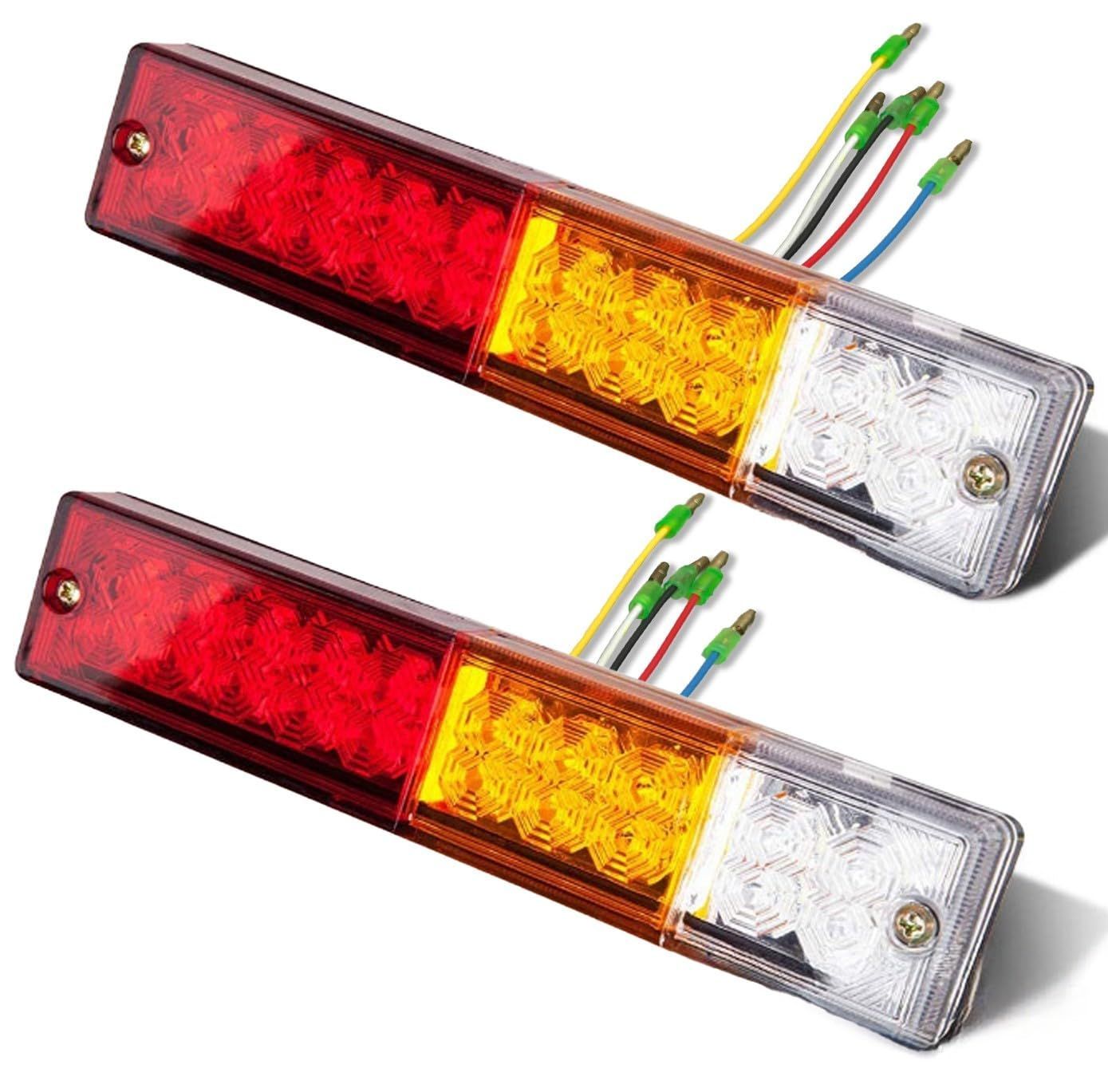 【人気商品】シップ 左右 ローリー トラック 汎用 2個セット 24V 12V 多用途 LED テールランプ 車検対応 トレーラー CREATERA