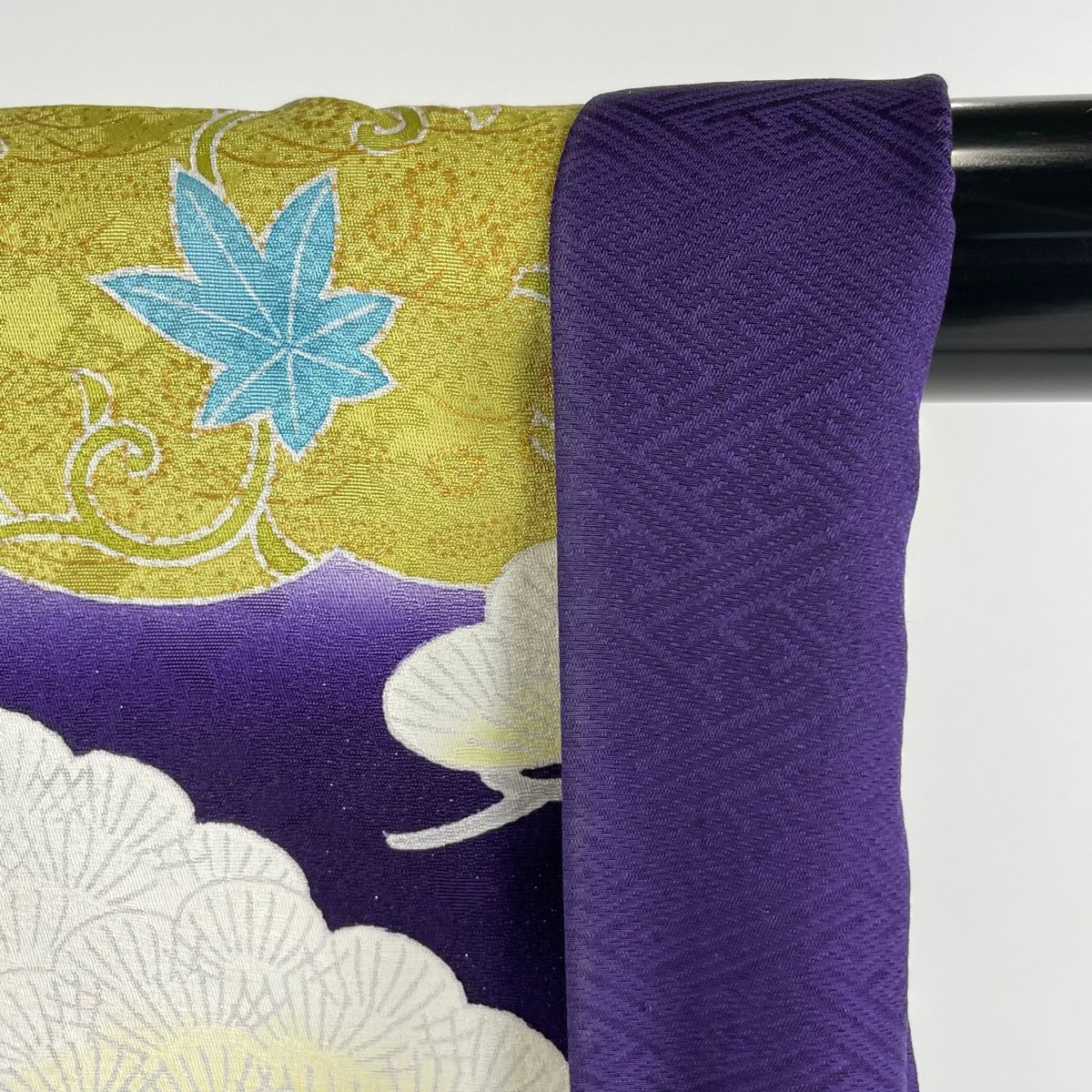 振袖 刺繍 金彩 銀通し ラインストーン 花模様 晴れの日 着物 045a p