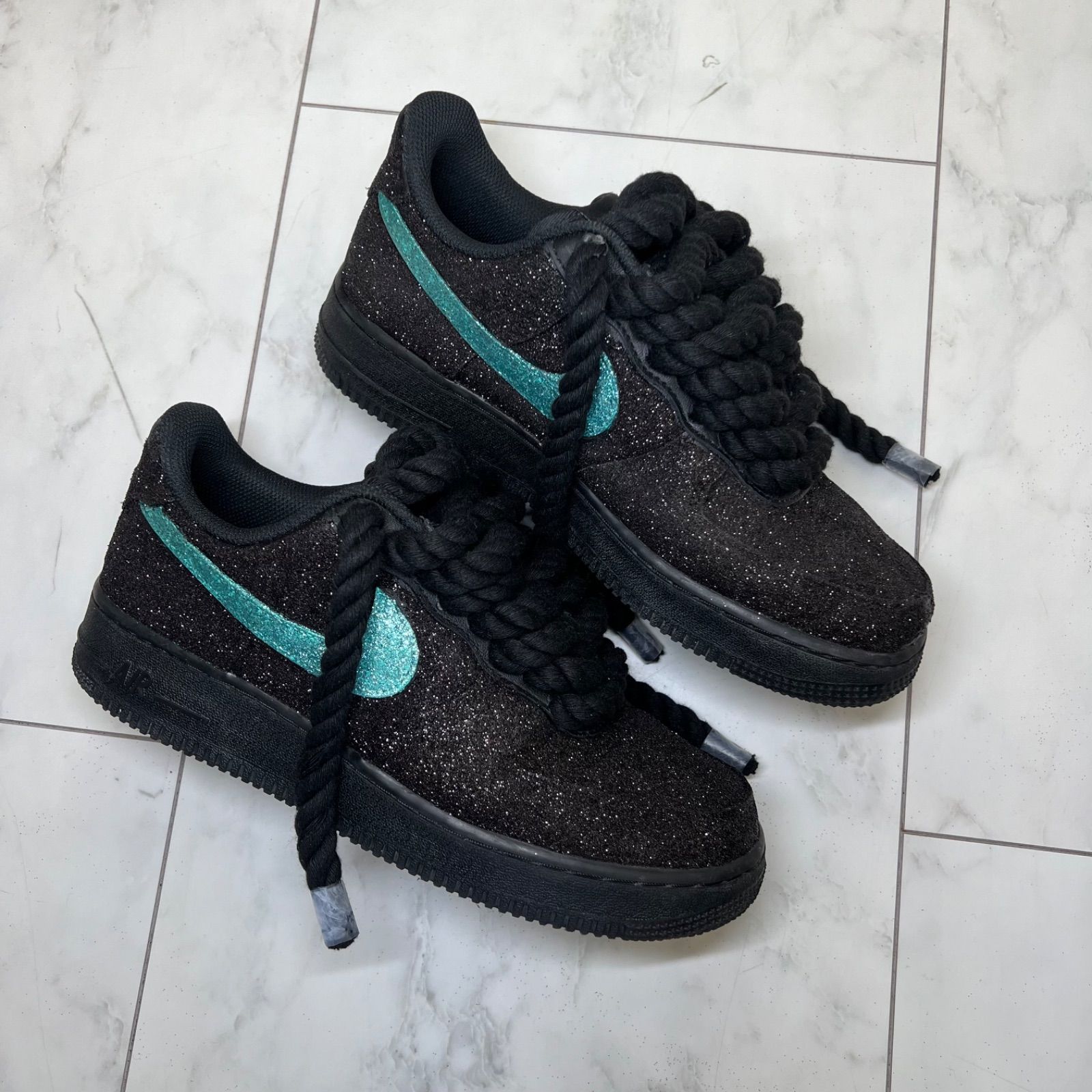 よっしー様専用 Nike Air Force 1 glitter ロープカスタム