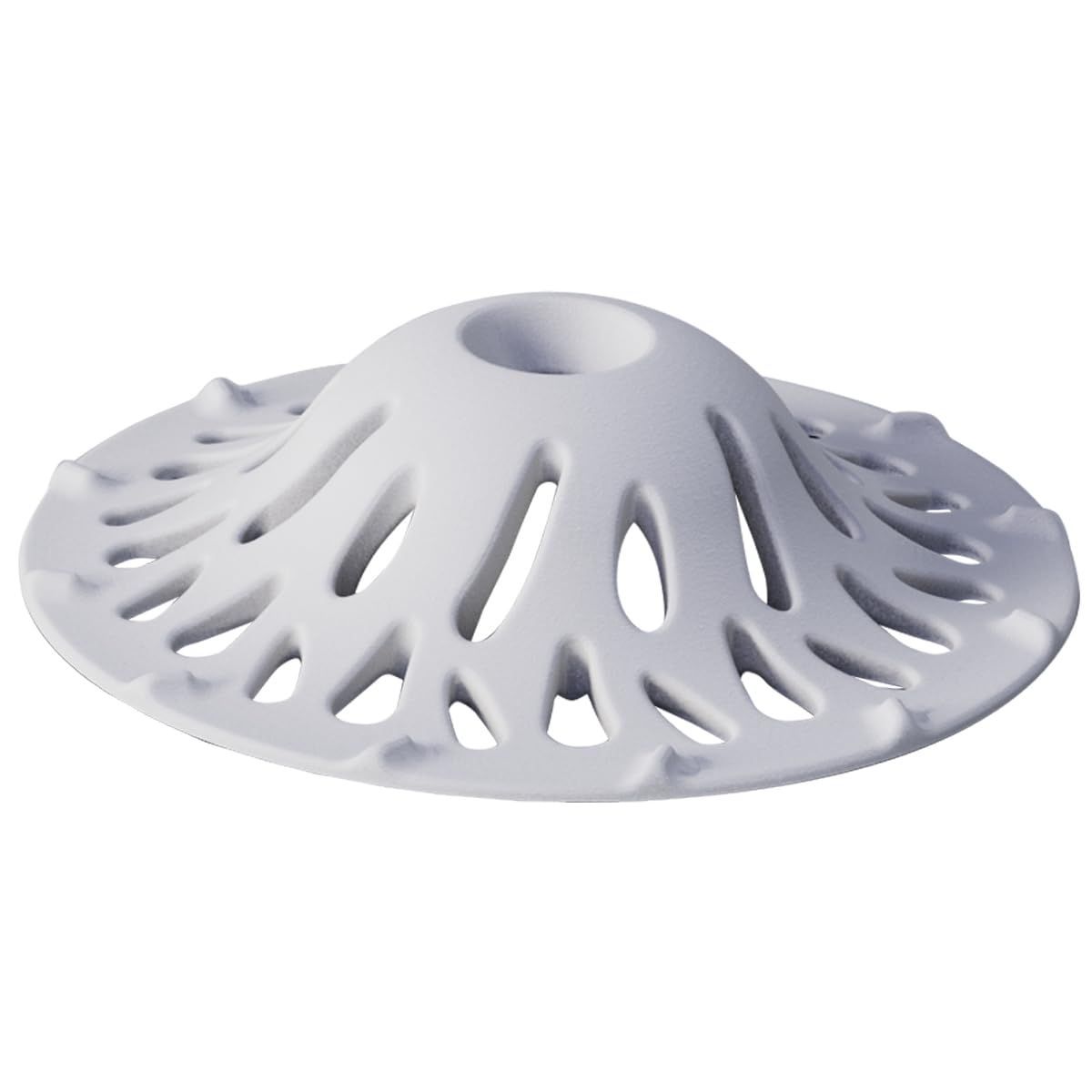 HUROYAMA ヘアキャッチャー お風呂 排水口 排水溝 山頂型 ヘアストッパー 銀イオン粒子配合シリコン 髪の毛 キャッチ Sサイズ グレー