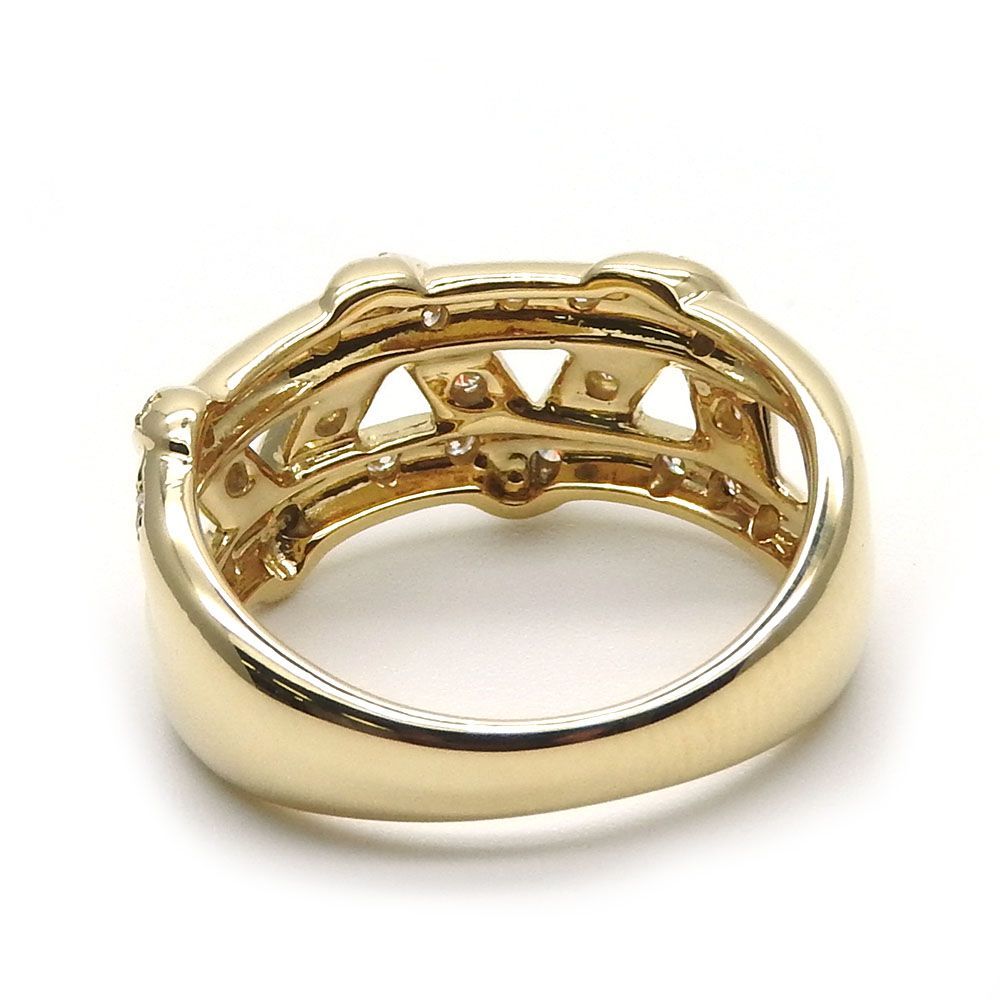 タサキ 指輪 リング サイズ約11.5号 K18YG イエローゴールド 約6.6g ダイヤモンド 0.26ct 小物 アクセサリー ジュエリー レディース 女性 TASAKI Accessories ring gold diamond