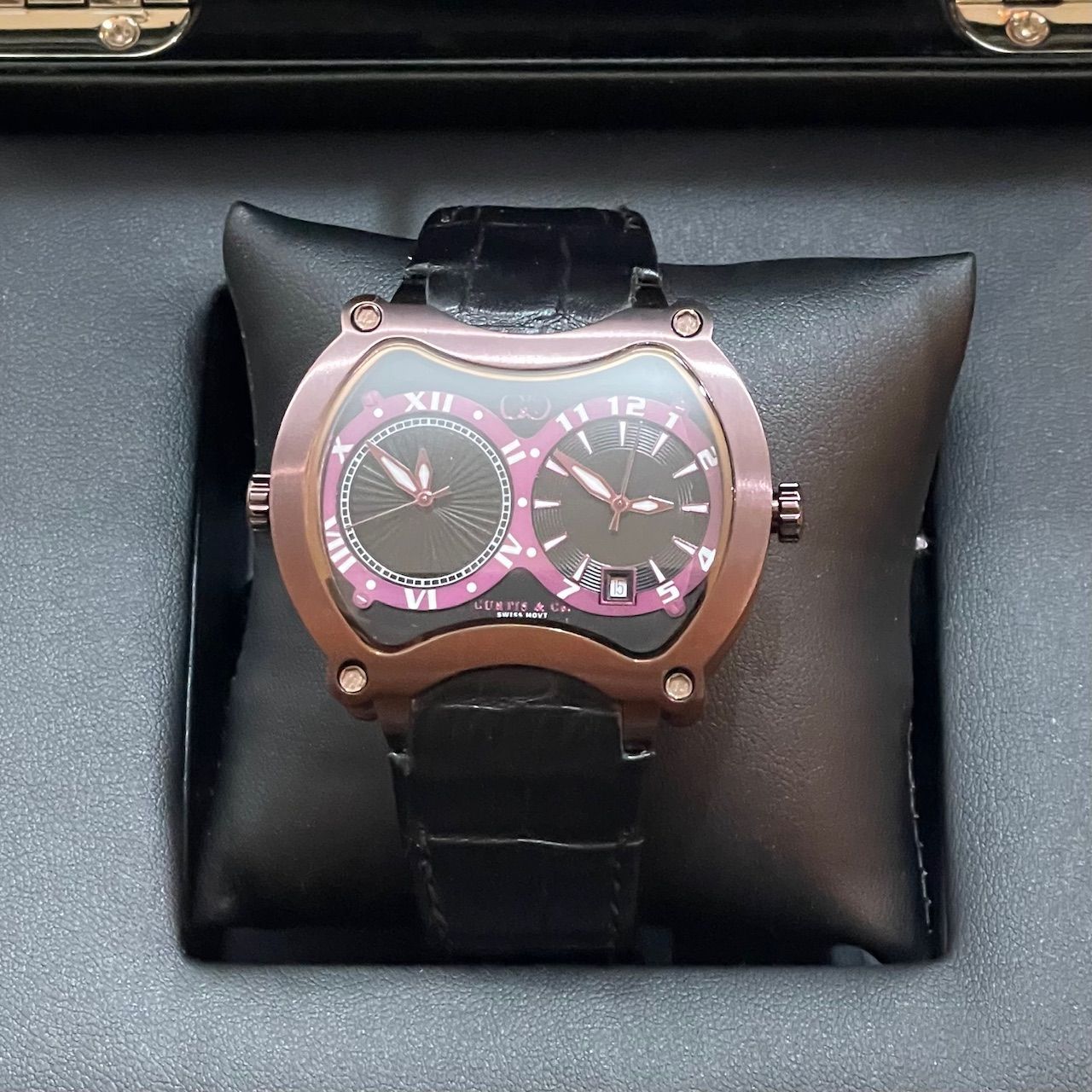 定価313,200円 新品 CURTIS&Co Big Time Grand Chrono 2Time Zone 