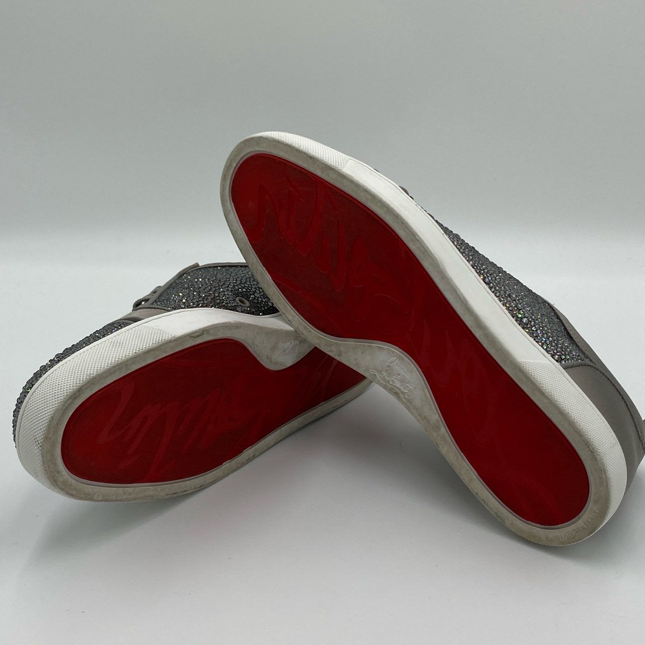 クリスチャンルブタン　新品　ラインストーン　スワロ　ビジュー　メッシュ 1h20《極美品》 Christian Louboutin クリスチャンルブタン