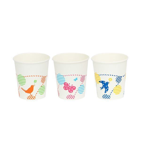 ファーストレイトペーパーカップ ロースタッキング仕様 森のおともだち 150ml 5オンス FR-53671セット 4000個 1000個×4パック