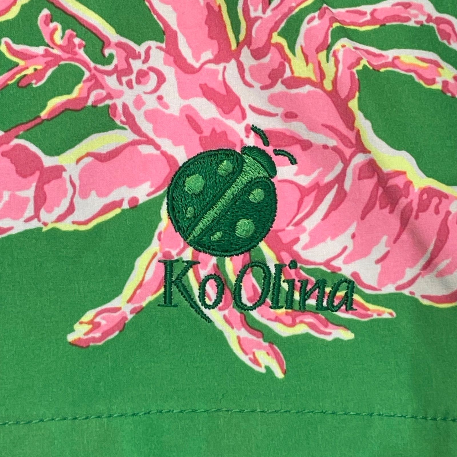 【極美品】RLX ラルフローレン ゴルフ ハーフパンツ ロブスター カニ総柄38 RLX アールエルエックス Ralph Lauren ラルフローレン KoOlina ハーフ