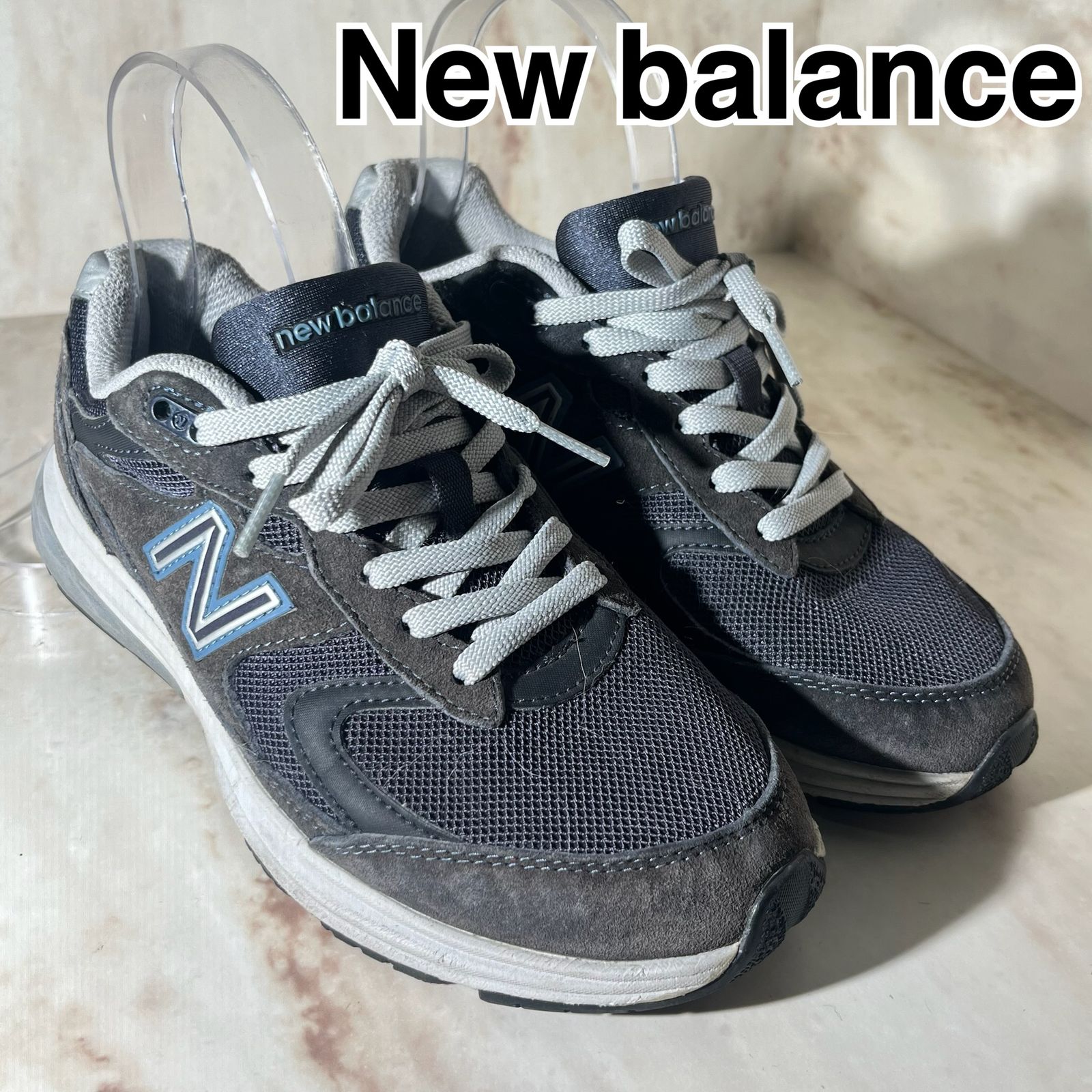 WW880』New Balance ニューバランス スニーカー サイドロゴ グレー 24 