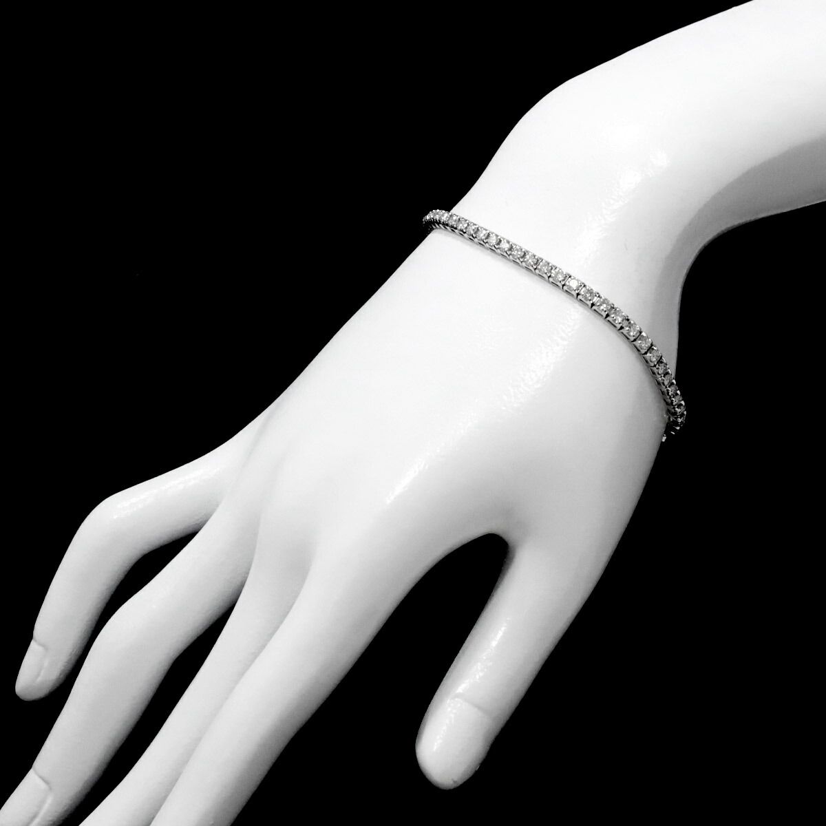 ダミアーニ DAMIANI ルーチェ ダイヤ ブレスレット 17cm K18 WG 750