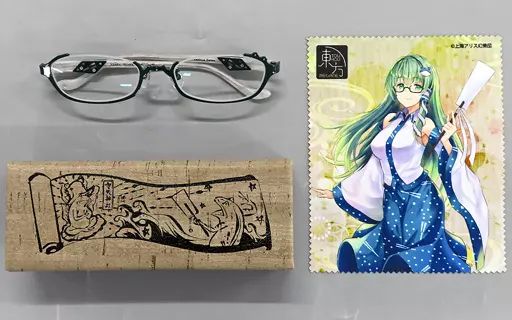 非金属 レンズ度無し 東風谷早苗モデル 眼鏡 東方Project 第八回 博麗神社秋季例大祭グッズ