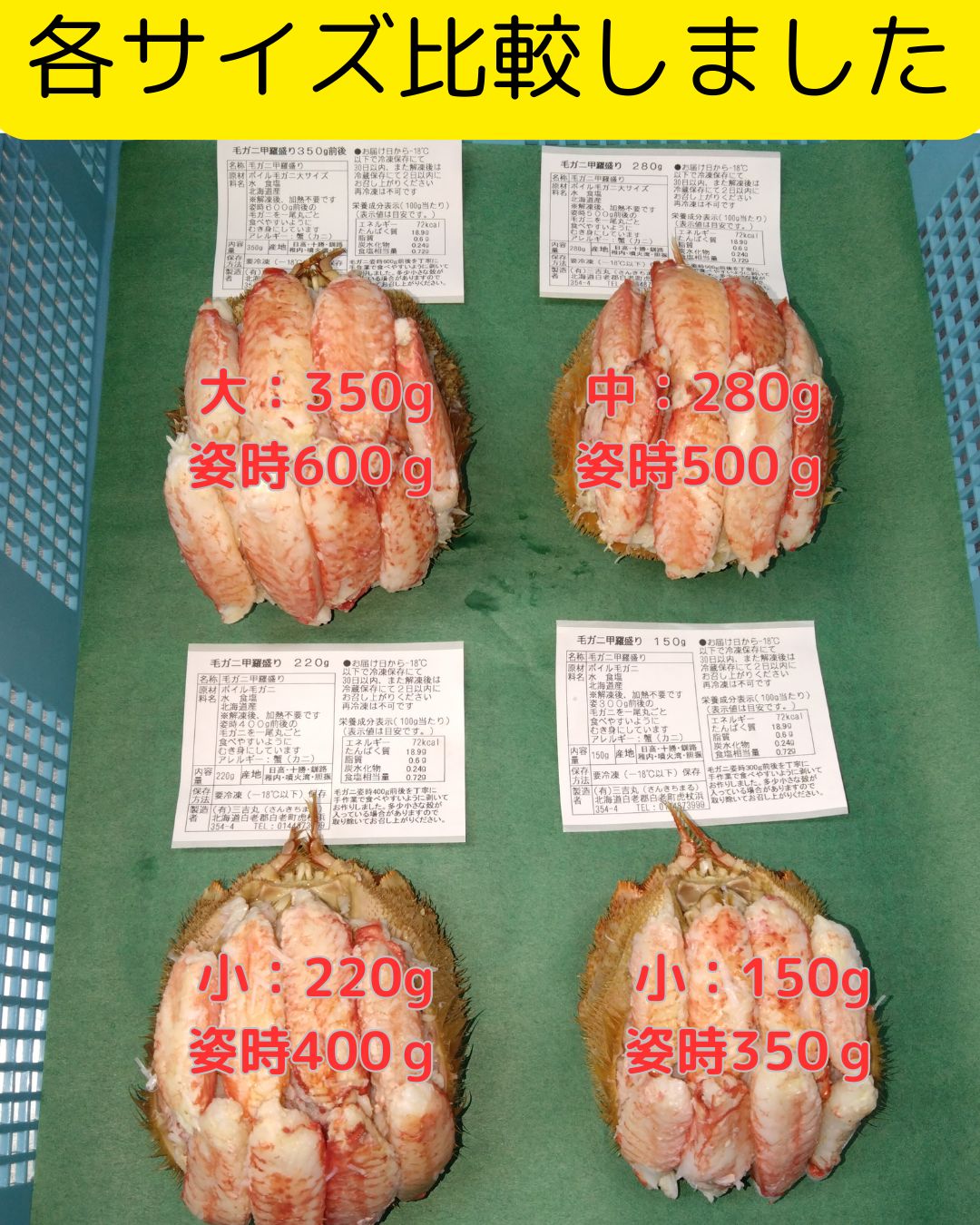 150g前後
