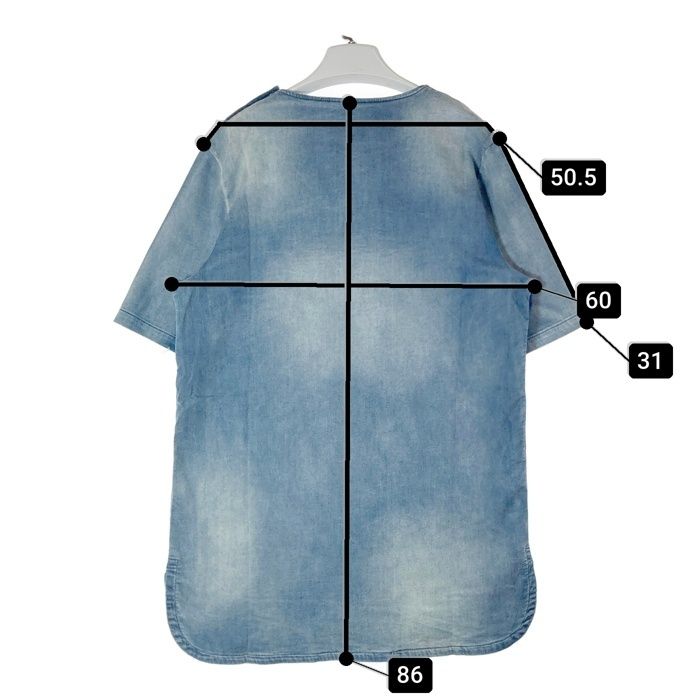 ☆glamb グラム Brian knit denim SH ブライアンニットデニム