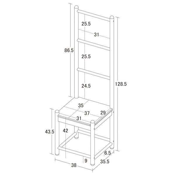 Bambooラダーチェア 組立式 代引不可 MARWIL-DEMENAGEMENTS_CH