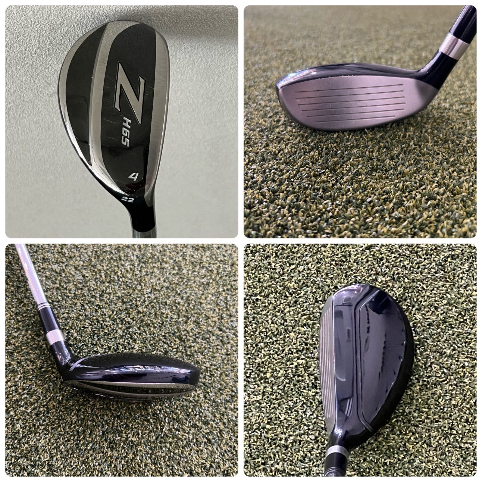 中古ゴルフバッグ、クラブ4本セット　手渡し可能 ⛳SRIXON ゴルフクラブセット⑦(新品アディダスキャディーバッグ