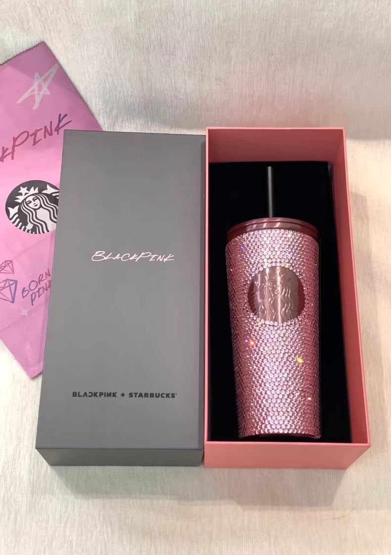 BLACKPINK スターバックス スパンコール コールドカップ 473ml 1 新品】BLACKPINK スターバックス スパンコール コールドカップ