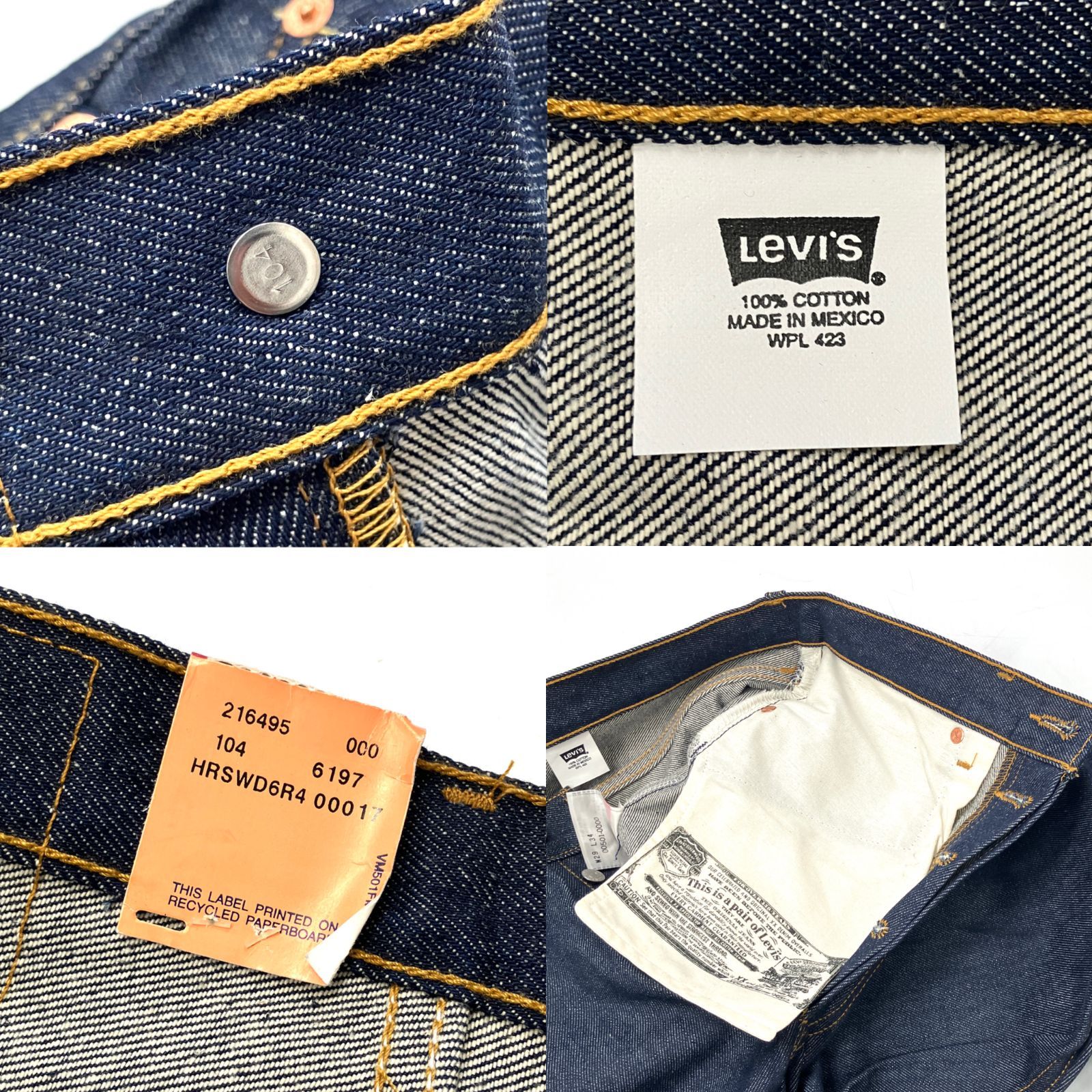 Levi's リーバイス 501-XX 00501-0000 メキシコ製 ボタン裏104