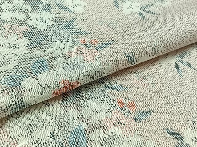 平和屋着物▽上質な紬 単衣 草花文 正絹 逸品 AAAZ0979jh - メルカリ