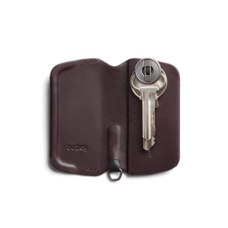 Bellroy Key Cover Third Edition レザーキーケース カギ2～4本を収納 - DeepPlum