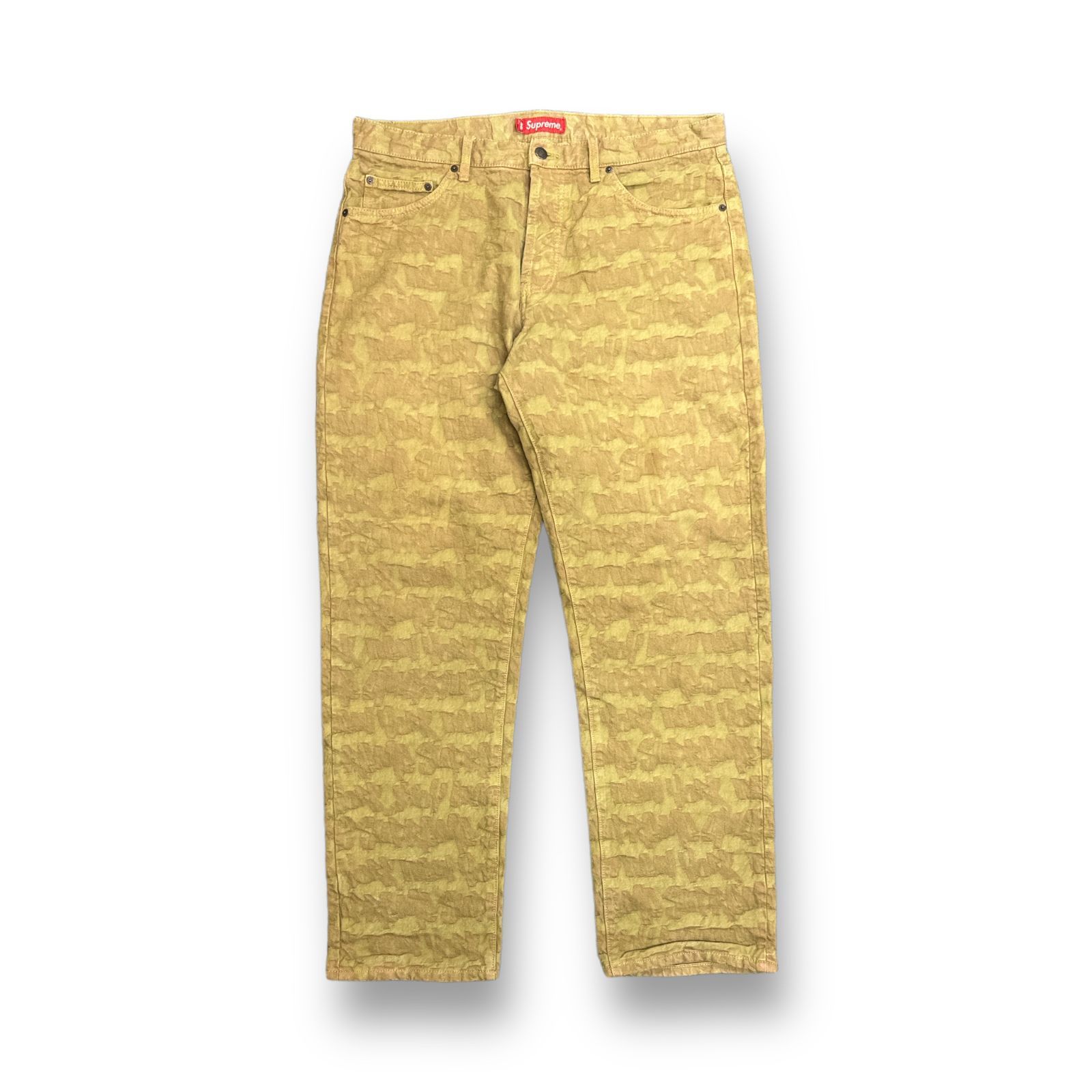 Supreme 22SS Fat Tip Jacquard Regular Jean ファットティップ 