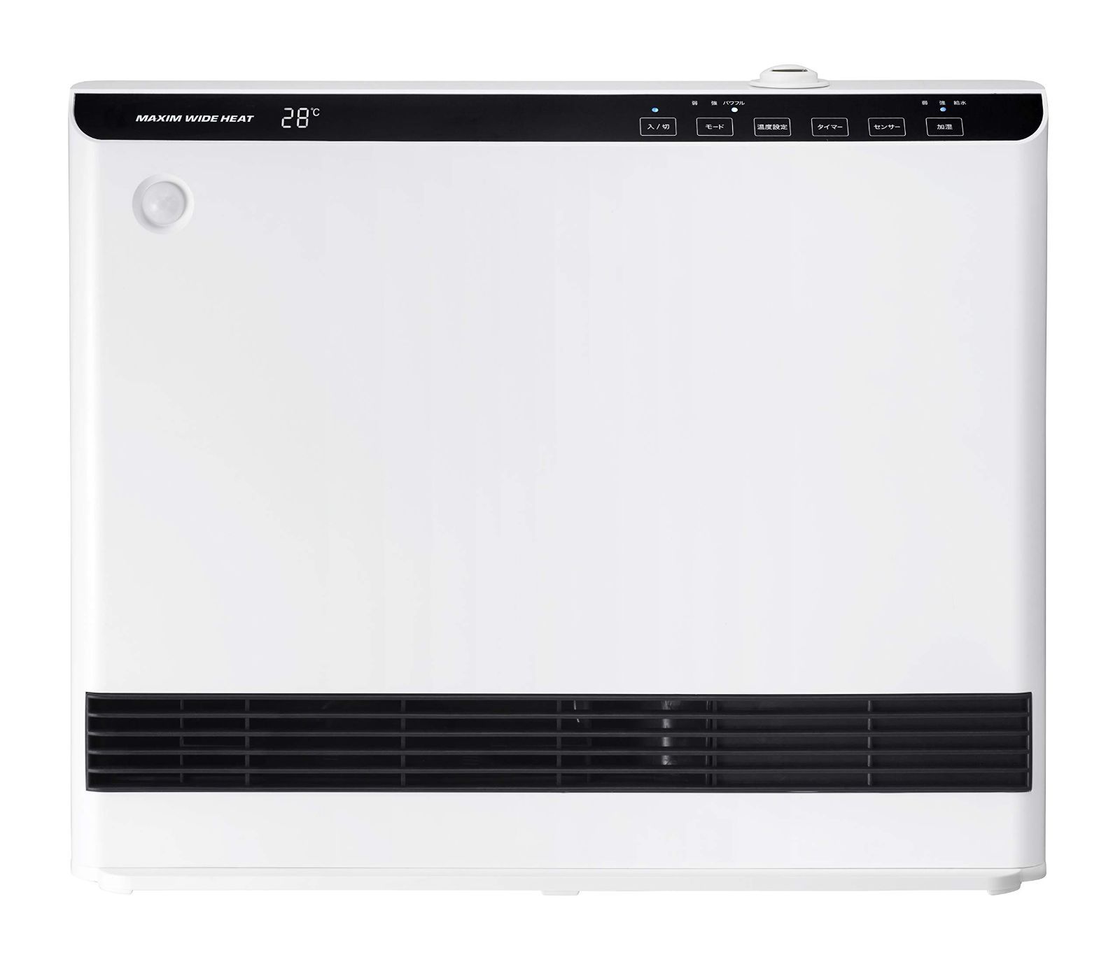 THREEUP スリーアップ 人感 室温センサー付 大風量加湿パネルセラミックヒーター マキシムワイドヒート CH-T1961-WH