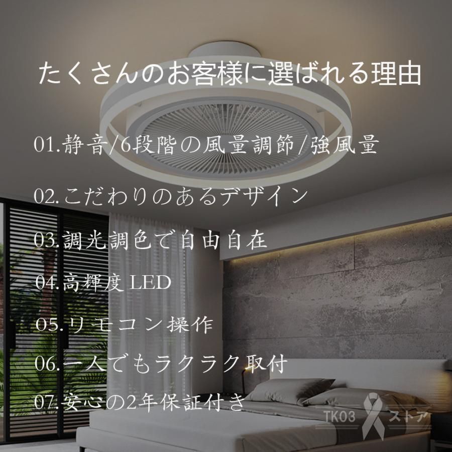シーリングファンライト LED