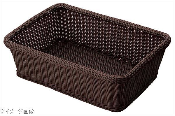 人気，限定SALE 【新品】ＰＰラタン ランドリーバスケット 長角 大 ダークブラウン ＣＦ－８０１－ＤＢＲ バスケット・かご