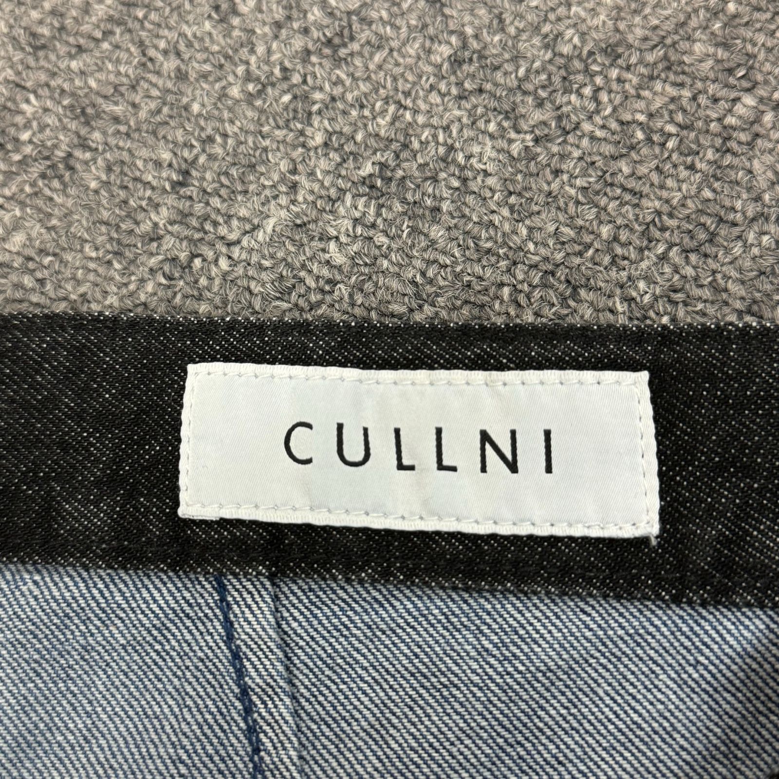 定価33000円 新品 CULLNI 23-AW-005 Side Line Straight Denim サイド 