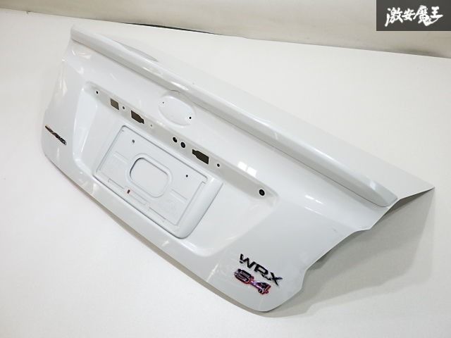 極上品 スバル 純正 VAG S4 リア リヤ トランク リッド K1X クリスタルホワイトパール 即納 VAB STi