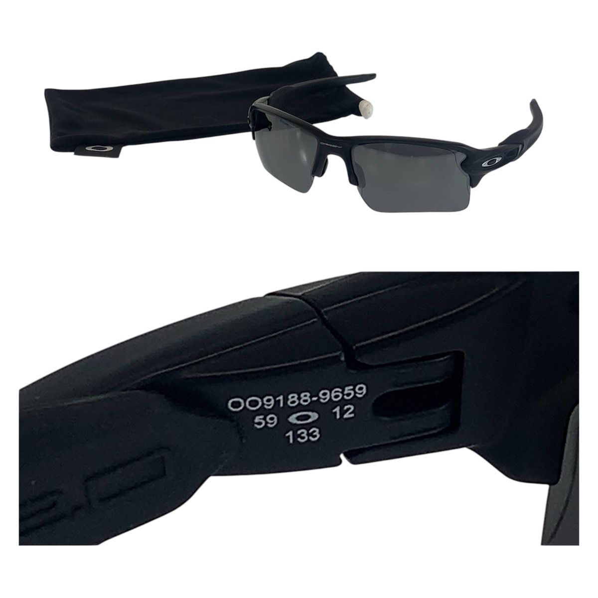 美品 OAKLEY オークリー ミラーレンズ ブラック 黒 シルバー金具