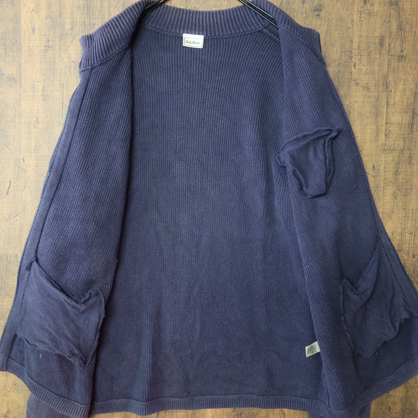90s～ Vintage US古着☆L.L.Bean エルエルビーン 長袖 ジップ
