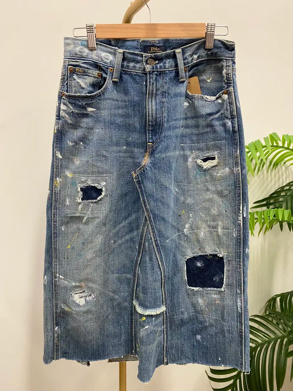 ポロラルフローレン リタッチ デニム スカート