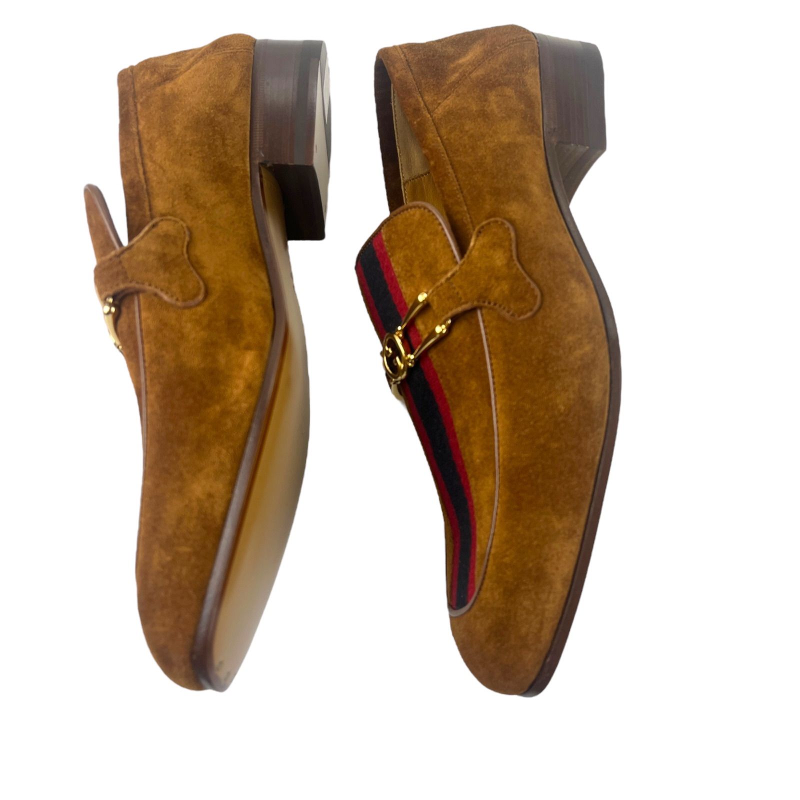 GUCCI ホースビットローファー スエードサイズ25.5 グッチ ホースビット 1953〕メンズ ローファー ・ブラック