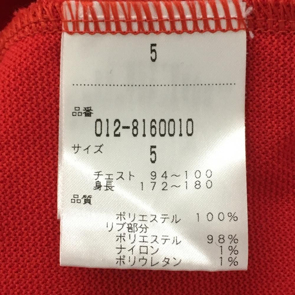 超美品】ニューバランスゴルフ 半袖ポロシャツ レッド×白 ロゴ総