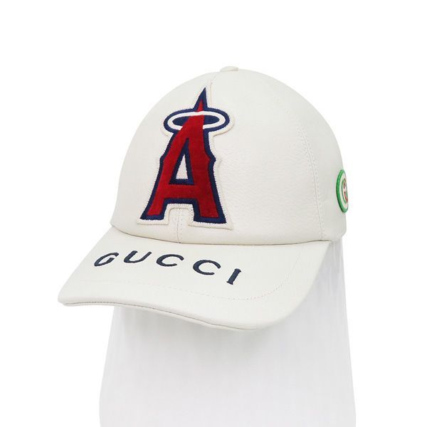 グッチ　キャップGUCCI 美品 GUCCI グッチ × MLB LAエンゼルス コラボ 713786 インター