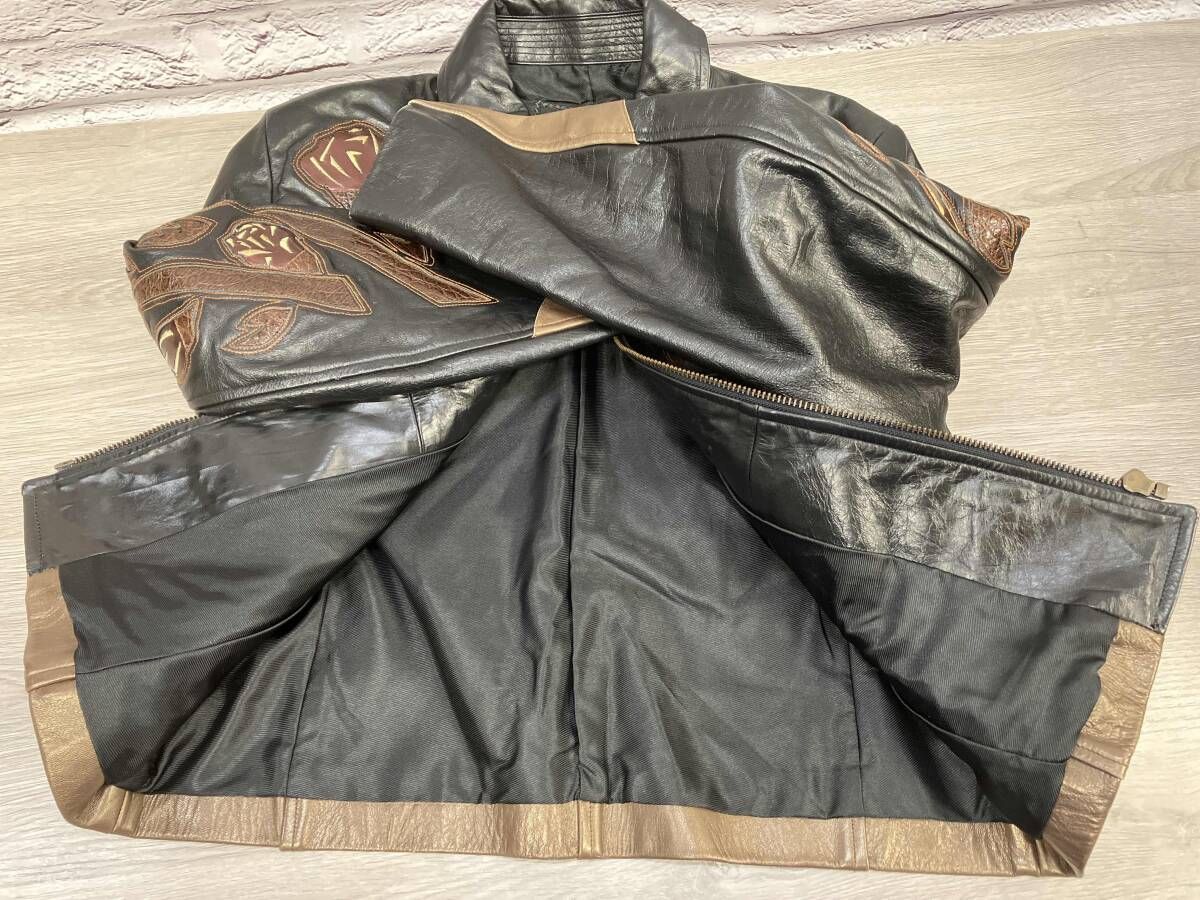 YOSHIYUKI KONISHI レザージャケット 表記サイズ M ブラック