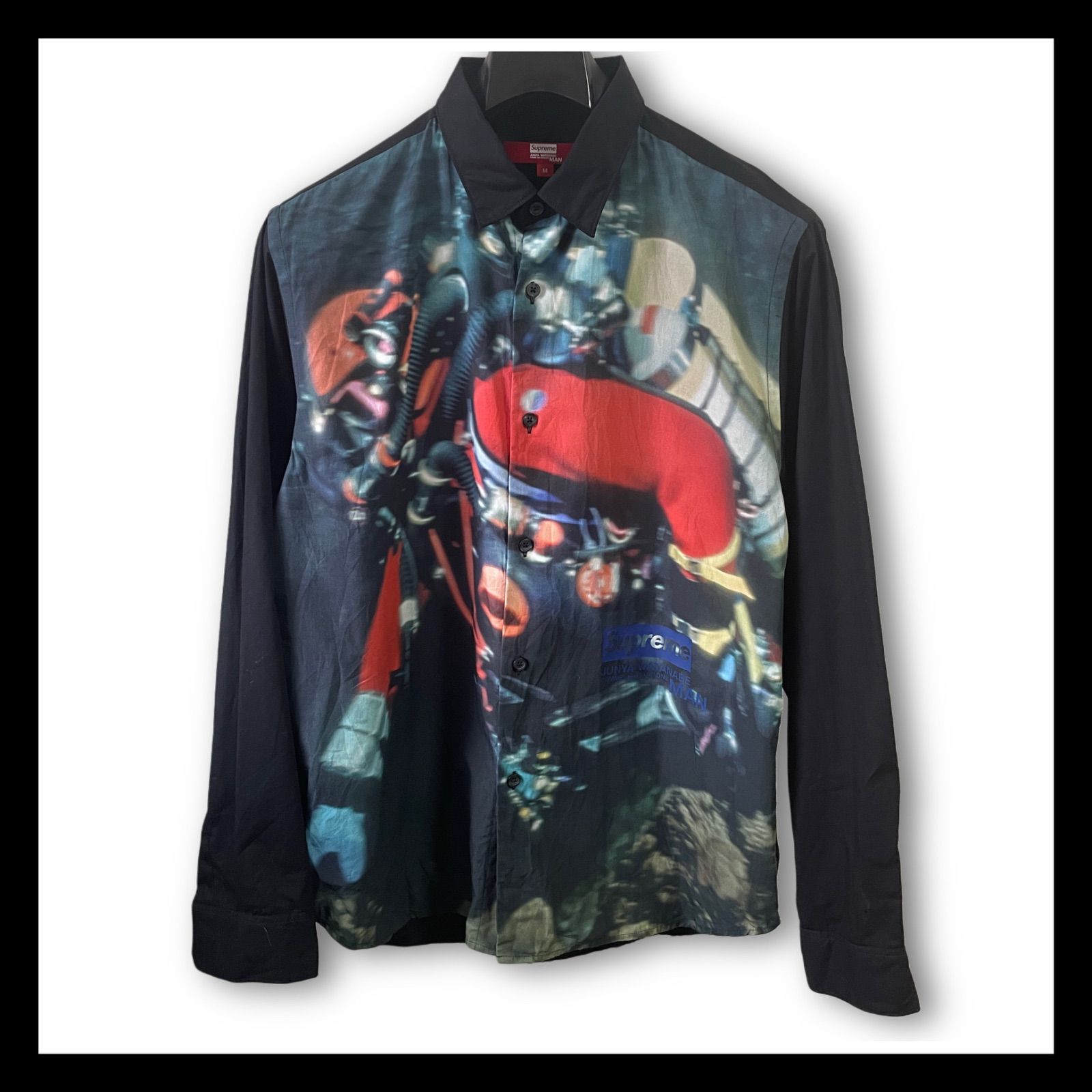 SUPREME × COMME des GARCONS JUNYA WATANABE MAN コラボ 長袖シャツ コラボ size M A66
