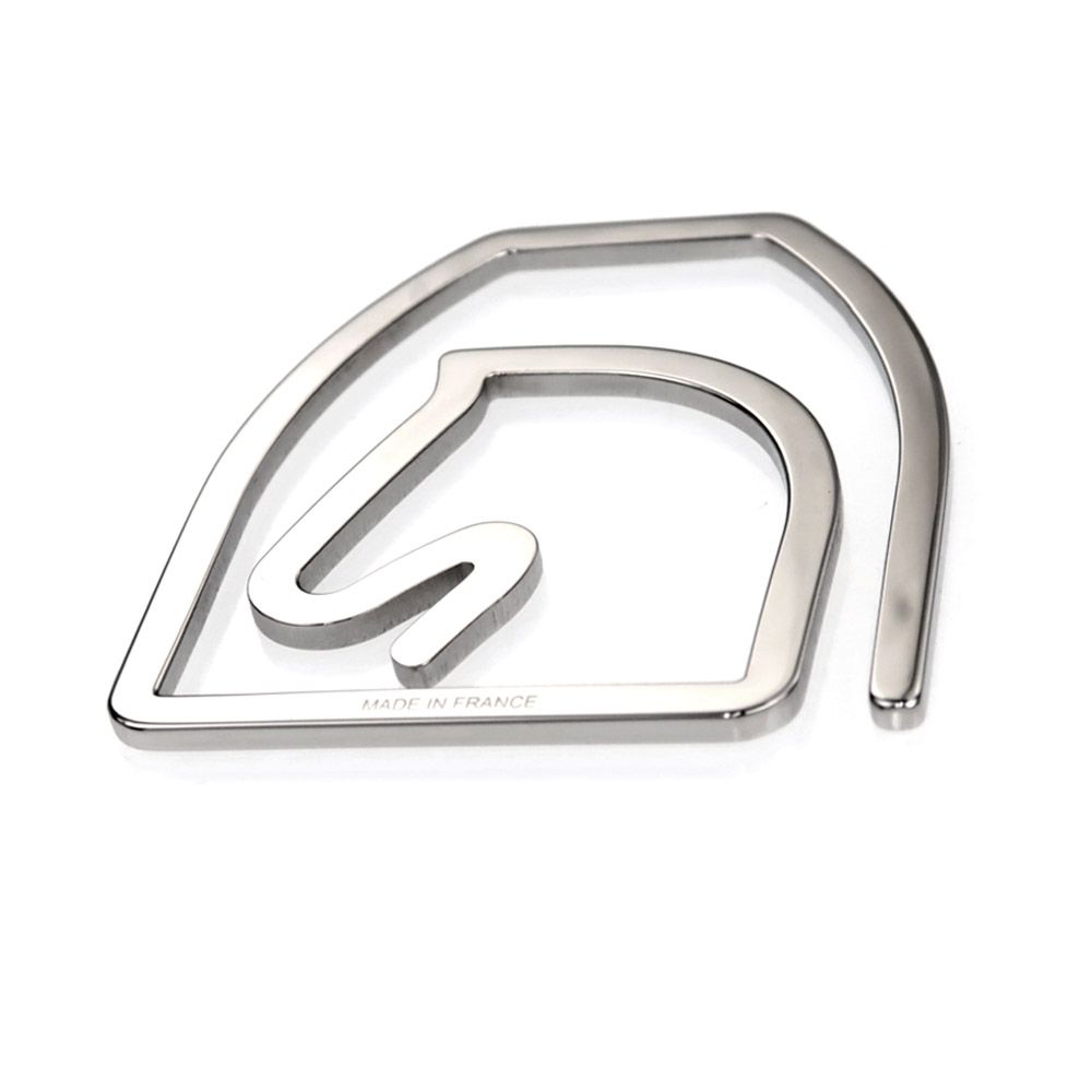 名東】エルメス マネークリップ エケストル 馬 シルバーカラー SV金具