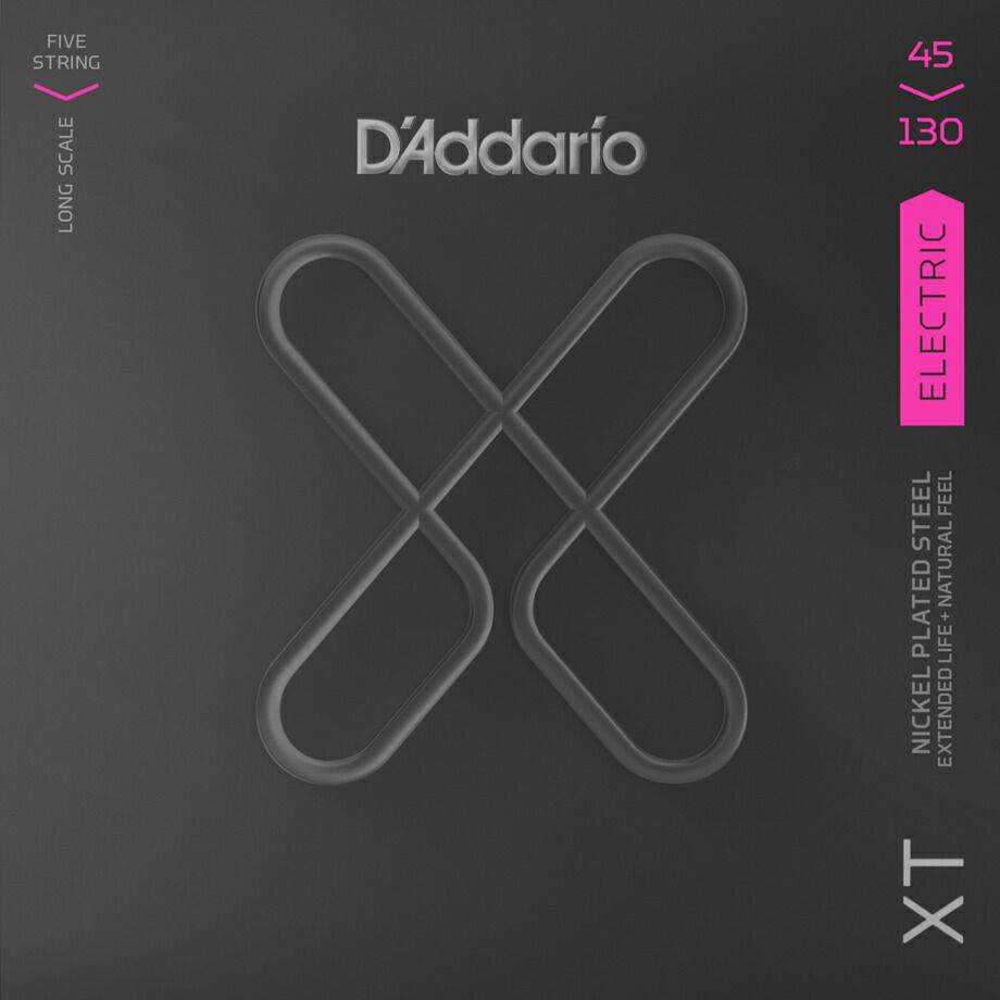 【エレキベース弦】D'Addario ベース弦 XTB45130 Regular Light 5-String / Long Scale 45-130