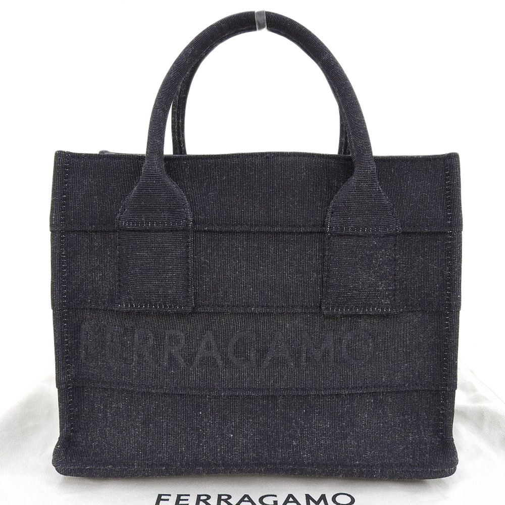 本物保証 布袋付 サルヴァトーレ フェラガモ SALVATORE FERRAGAMO スモールトート 214988 006 2025AW 伊勢丹新宿店