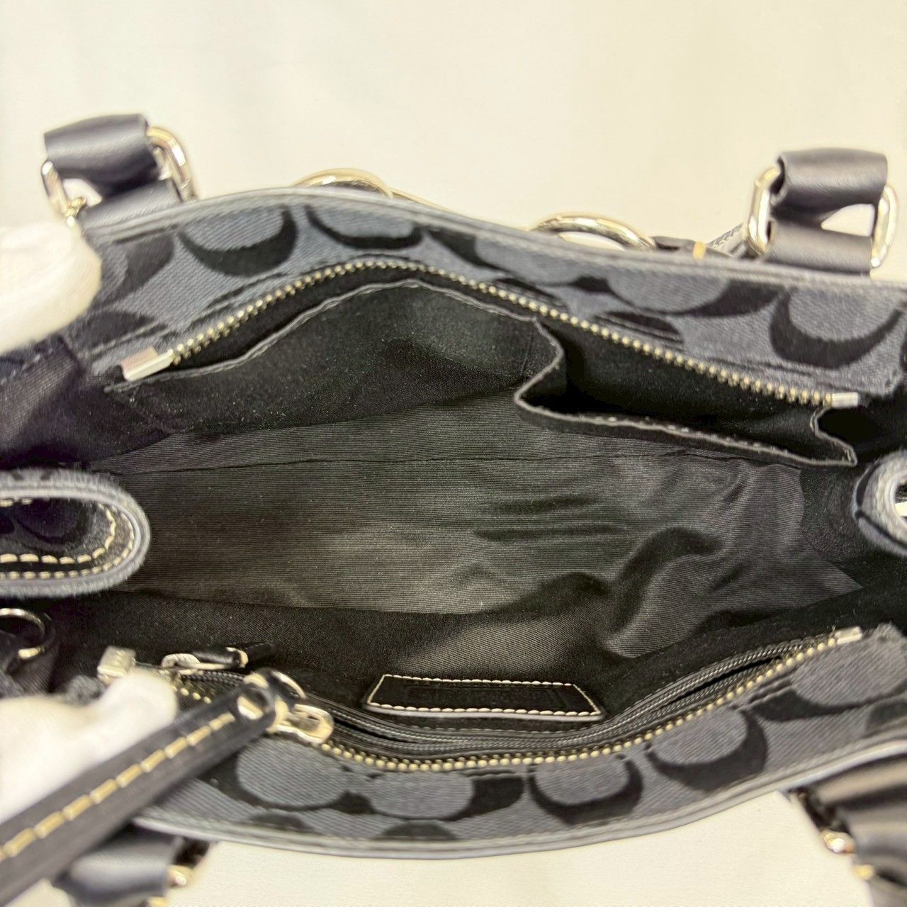 ☆未使用級☆ COACH コーチ 10245 トートバッグ シグネチャー 黒 ☆未使用級☆ COACH コーチ 10245 トートバッグ シグネチャー 黒